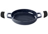 Poêle à griller Alva Nori ø 28 cm + Poignées en cuir offertes - Compatible toutes sources de chaleur - Revêtement antiadhésif émaillé
