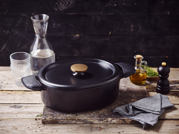 Ensemble de cocotte en fonte Alva - Faitout - Nori - ø 26 cm - 2 pièces