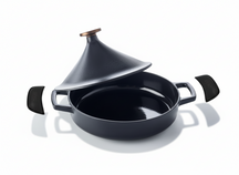 Ensemble de tajine Alva - en fonte émaillée - Nori - ø 28 cm - 2 pièces