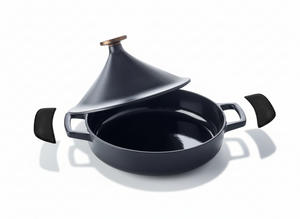 Ensemble de tajine Alva - en fonte émaillée - Nori - ø 28 cm - 2 pièces