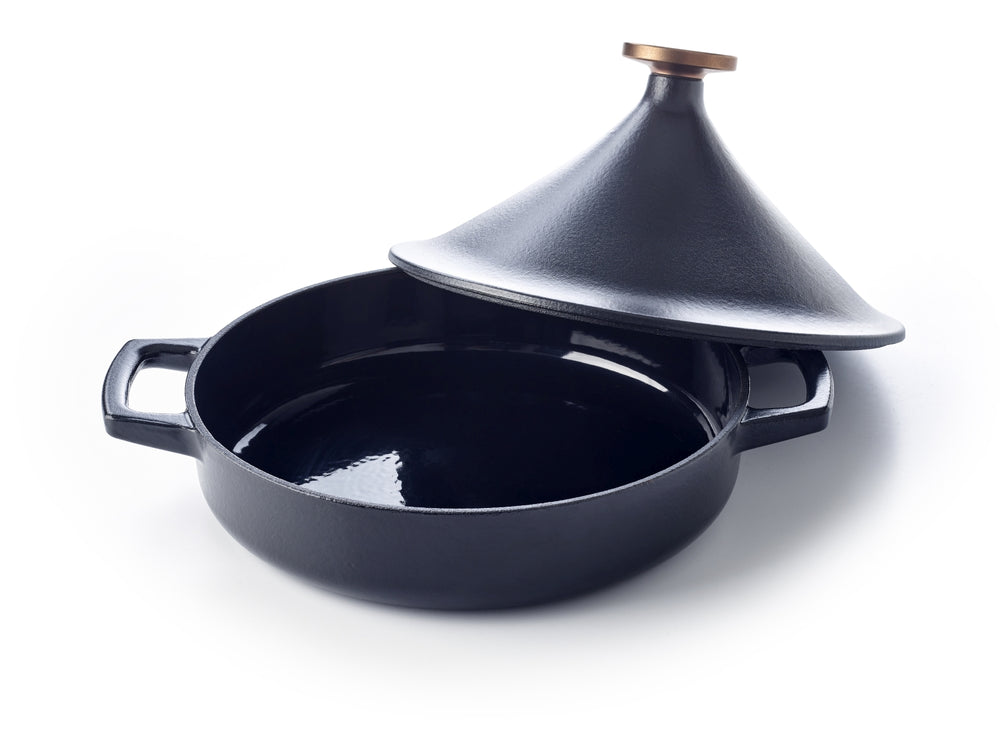 Ensemble de tajine Alva - en fonte émaillée - Nori - ø 28 cm - 2 pièces