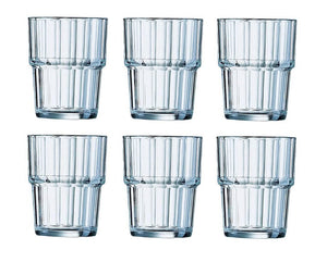 Ensemble de verres a eau Arcoroc - Gobelet - Norvège - 200 ml - 6 pièces