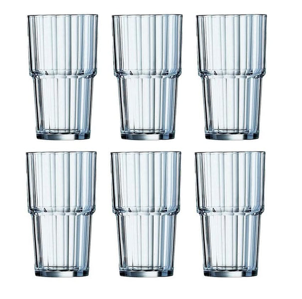 Ensemble de verres a eau Arcoroc - Gobelet - Norvège - 270 ml - 6 pièces