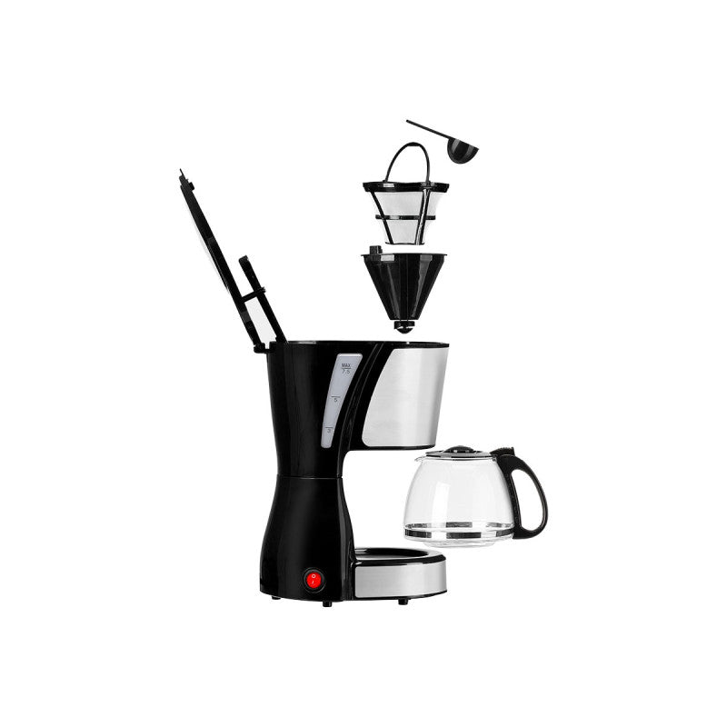 Argon filtre-cafetière avec carafe en verre - 6 tasses - 750 ml