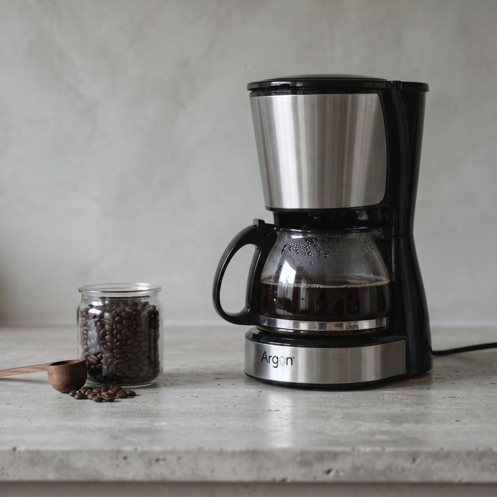 Argon filtre-cafetière avec carafe en verre - 6 tasses - 750 ml