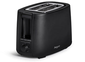 Argon Grille-pain mat noir - 2 fentes - 750 W
