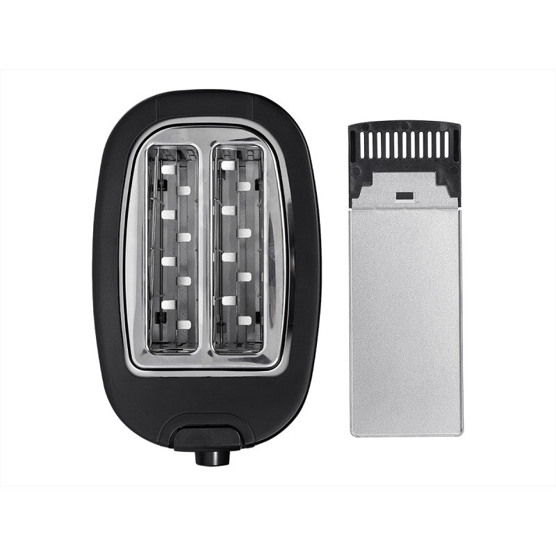 Argon Grille-pain mat noir - 2 fentes - 750 W