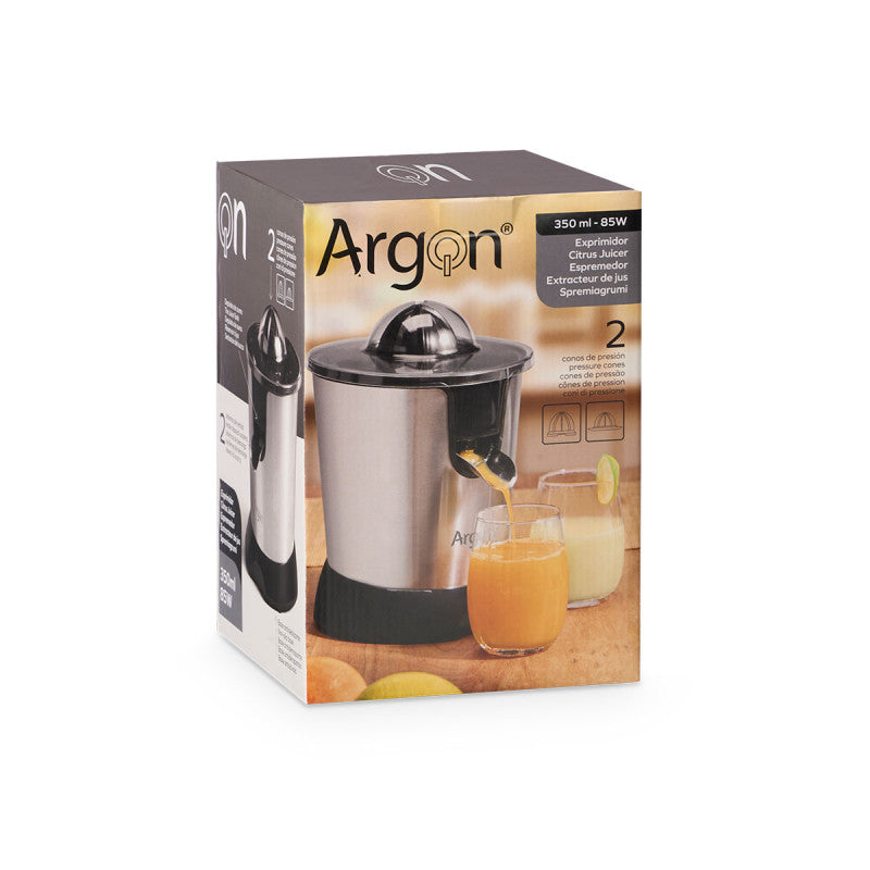 Argon Presse-agrumes Électrique Noir/Inox - 350 ml - 85 W