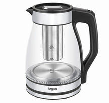 Bouilloire électrique Argon en verre / inox avec filtre - 1,5 litre - 1500 W