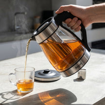 Bouilloire électrique Argon en verre / inox avec filtre - 1,5 litre - 1500 W