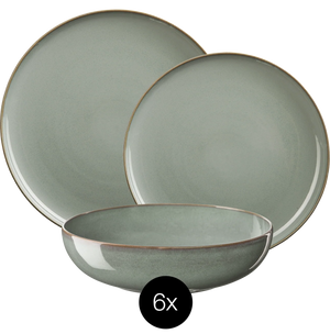 Ensemble de vaisselle ASA Selection - 6 personnes - Saisons - 350 ml - 18 pièces