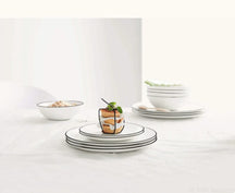 Set de bols ASA Selection - Bols a soupe - A Table Ligne Noire - 16cm - 4 pieces