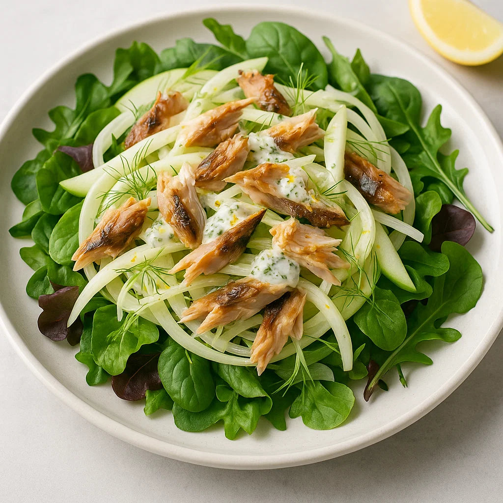 Une salade fraîche avec une touche nordique !