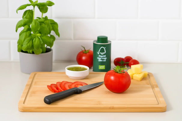 Planche à découper Cookinglife - Avec rigole à jus - 25 x 35 x 1,8 cm