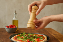 Moulin à poivre Cookinglife - En bois et en inox - Rocca - 16,5 cm