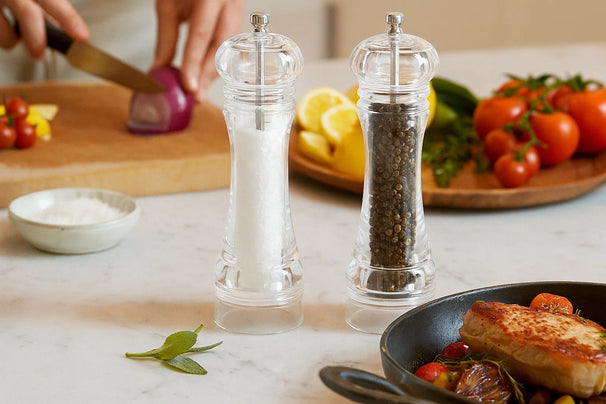 Set de moulins Cookinglife - Moulins à poivre et sel - Rocca - 21,5cm - 2 pièces