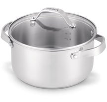 Casserole en acier inoxydable 18/10 Beka - Couvercle en verre - Cicla - 5,2 L