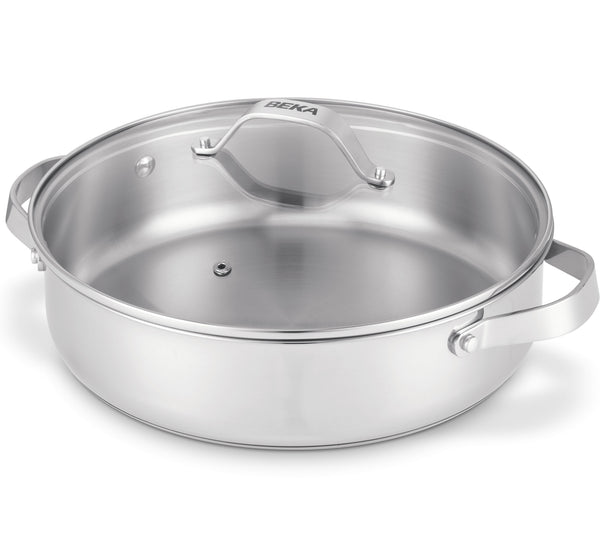 Poêle à sauter BEKA - Couvercle en verre - Cicla - Ø 28 cm - 5,1 L