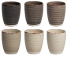 Ensemble de tasses Delice - Tasses a cafe - Delice Gris - 350 ml - 6 pieces