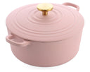 Cocotte en fonte BK Bourgogne Blush Pink ø 24 cm / 4,2 Litres - revêtement antiadhésif émaillé
