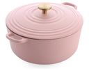 Cocotte en fonte BK Bourgogne Blush Pink ø 28 cm / 6,7 Litres - revêtement antiadhésif émaillé