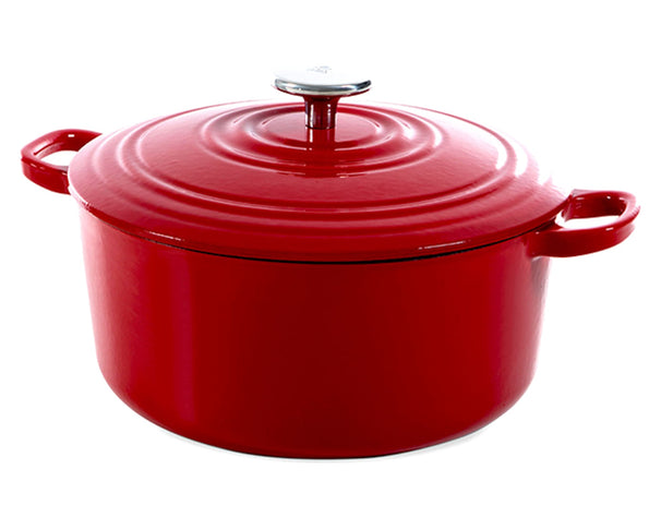Cocotte en fonte BK Bourgogne Chili Red ø 20 cm / 2,5 Litres - revêtement antiadhésif émaillé