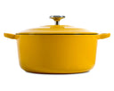 Cocotte en fonte BK Bourgogne Sunny Yellow ø 24 cm / 4,2 Litres - revêtement antiadhésif émaillé