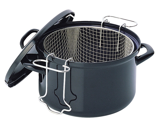 Friteuse émaillée avec panier BK Fortalit Noir ø 24 cm / 3 Litres