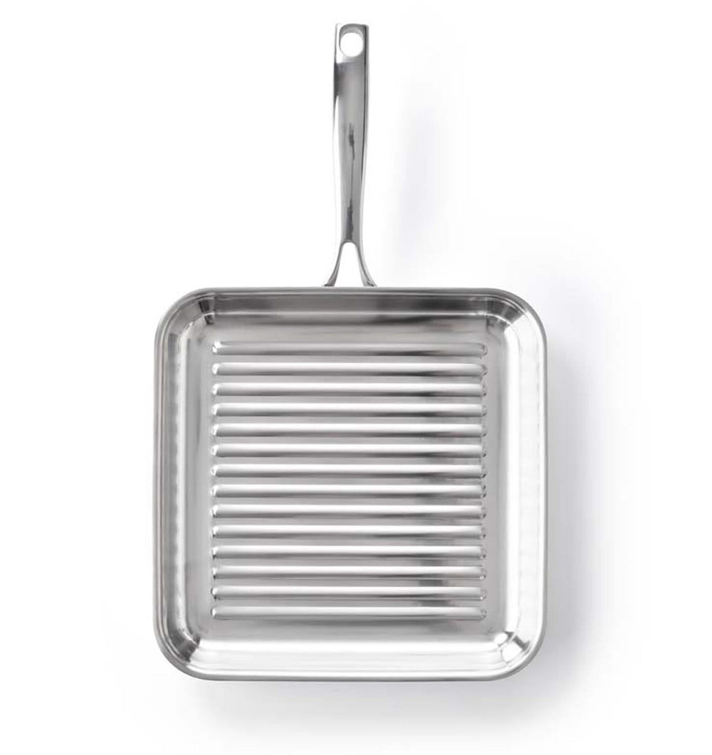 BK Grillpan Superior Tri-Ply RVS 28 x 28 cm - bovenaanzicht