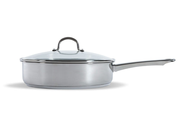 Sauteuse avec couvercle BK Bright Inox ø 28 cm / 3,8 Litres - sans revêtement antiadhésif