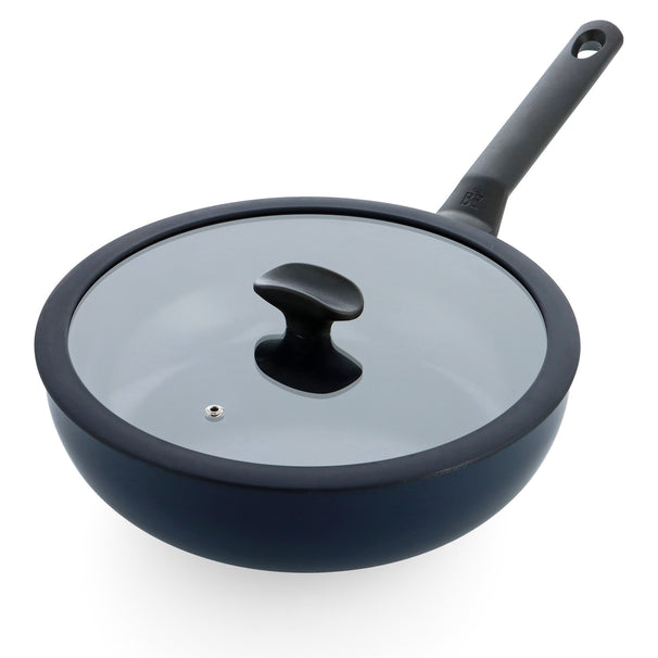 Sauteuse avec couvercle BK Enjoy Oxford Blue ø 28 cm - revêtement antiadhésif céramique