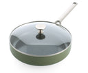 Sauteuse avec couvercle BK Sublime Olive Green ø 28 cm / 3,6 Litres - revêtement antiadhésif céramique
