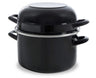 BK Mosselpan Fortalit Emaille Zwart ø 22 cm / 5 Liter