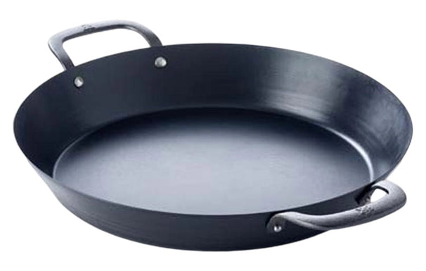 Poêle à paella en tôle d'acier BK Black Steel ø 38 cm - sans revêtement antiadhésif