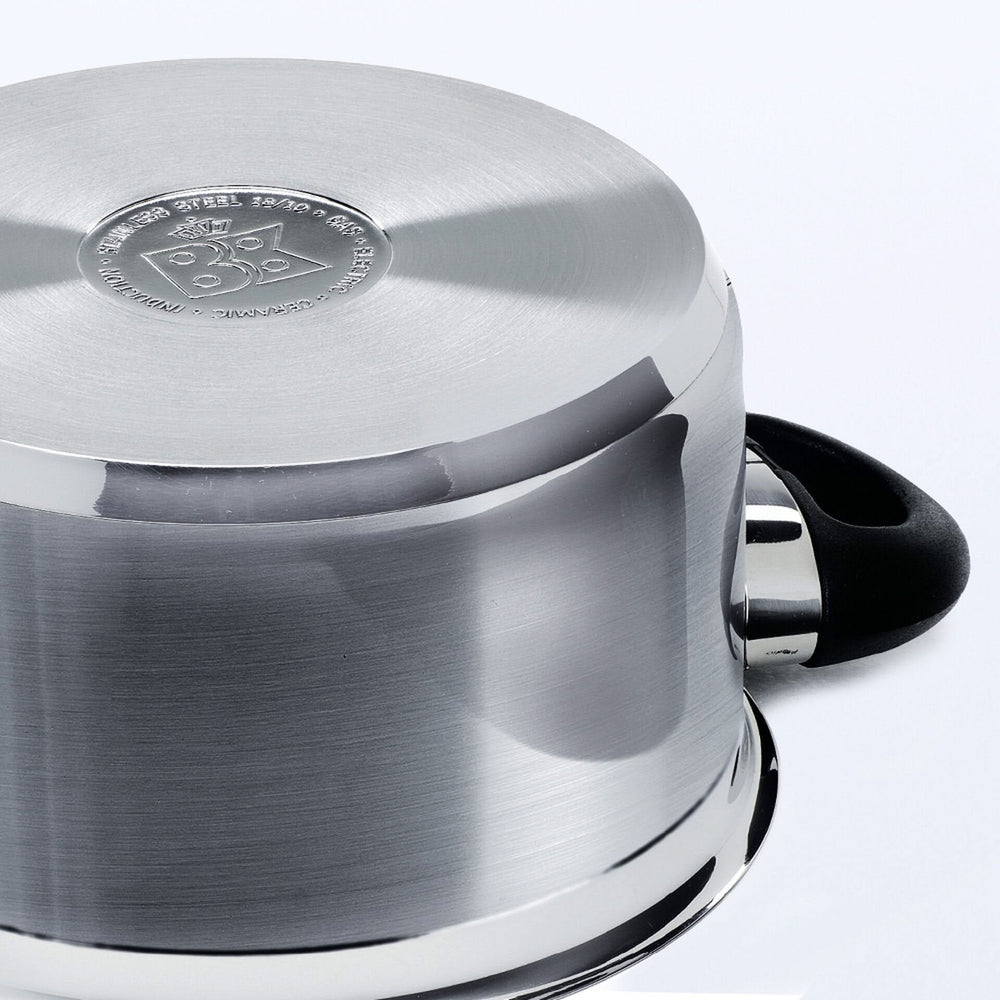 BK Pannenset Karaat+ RVS 5-delig - Kookpan ø 16, 18 & 20 cm, Steelpan ø 16 cm & Soeppan ø 24 cm - detail 2