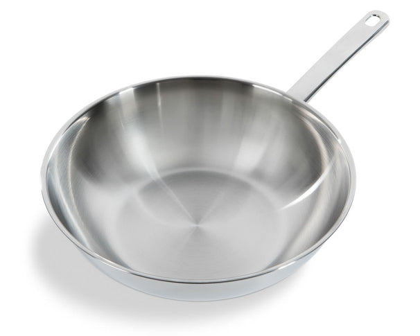 Wok BK Bright Inox ø 28 cm / 3,7 Litres - sans revêtement antiadhésif