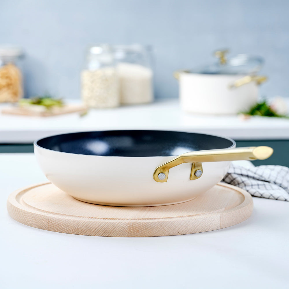 BK Wokpan Sublime Cream White ø 28 cm - sfeerbeeld 1