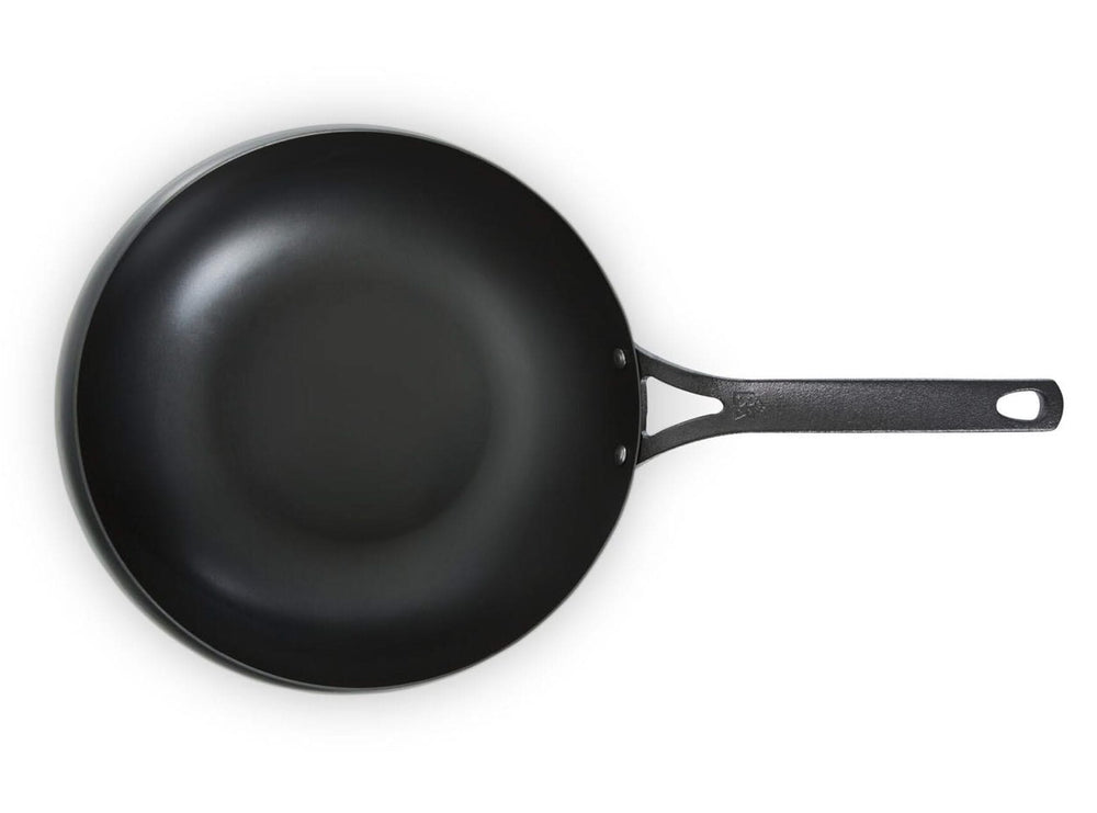 BK Wokpan Wokarang Black Steel Plaatstaal ø 30 cm / 2.6 Liter - bovenaanzicht