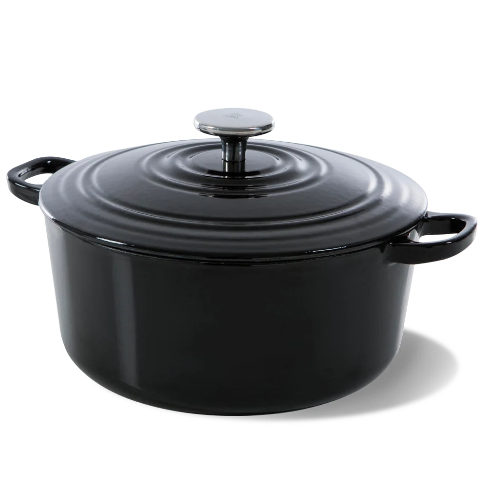 Cocotte BK Bourgogne Jet Black Fonte ø 24 cm / 4,2 litre - émail antiadhésif