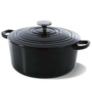 Cocotte BK Bourgogne Jet Black Fonte ø 24 cm / 4,2 litre - émail antiadhésif