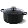 Cocotte BK Bourgogne Jet Black Fonte ø 26 cm / 5,3 Litres - revêtement émaillé antiadhésif