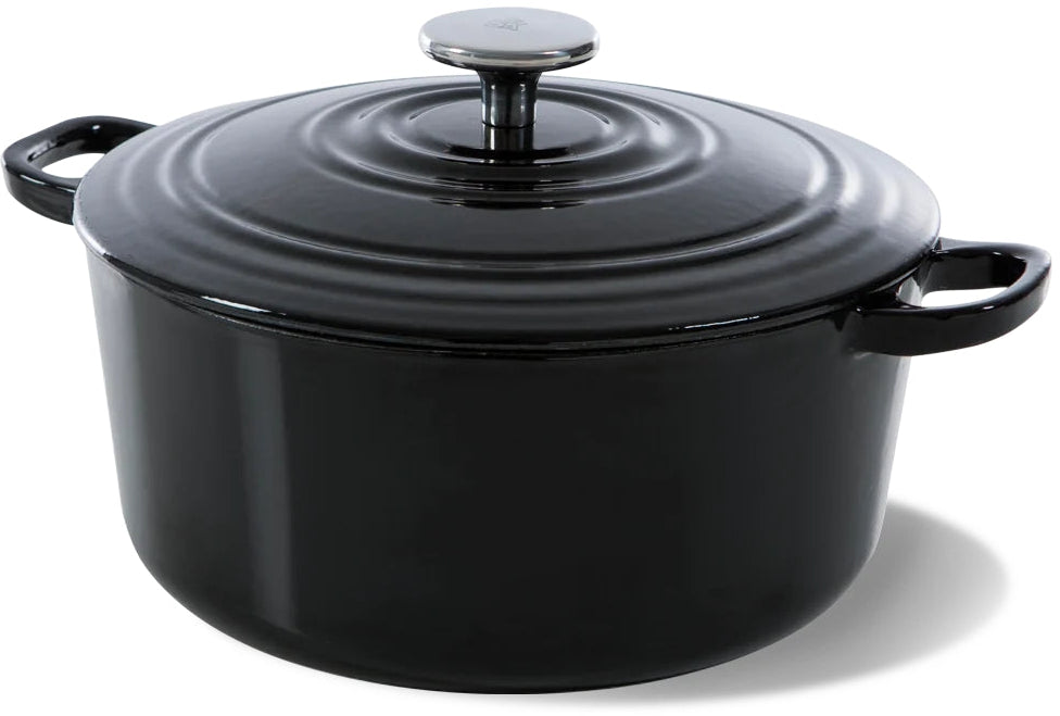 Cocotte BK Bourgogne Jet Black Fonte ø 28 cm / 6,7 litres - revêtement émaillé antiadhésif