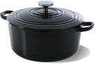 Cocotte BK Bourgogne Jet Black Fonte ø 28 cm / 6,7 litres - revêtement émaillé antiadhésif