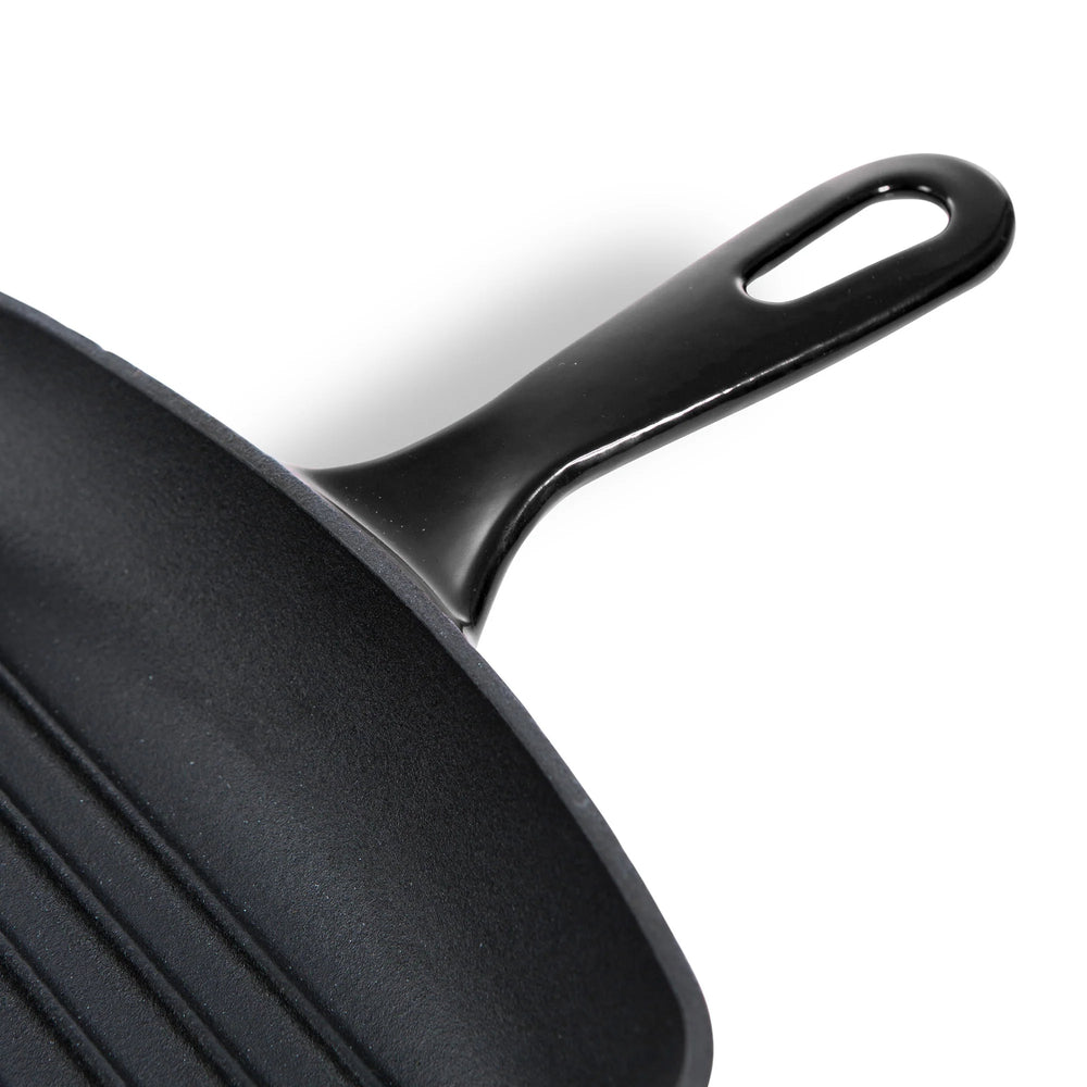 Poêle-gril BK Bourgogne Jet Black Fonte 26 x 26 cm - émaillée antiadhésive