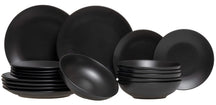 Set de vaisselle Studio Tavola - 6 personnes - Black Tie - 27 cm - 18 pièces