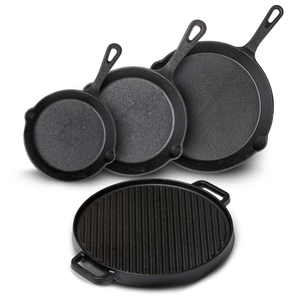 Set de poêles Blackwell - Poêle a frire - Cast Iron - 16/20/25/30 cm - 4 pieces