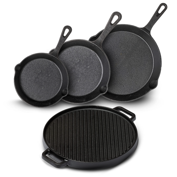 Set de poêles Blackwell - Poêle a frire - Cast Iron - 16/20/25/30 cm - 4 pieces