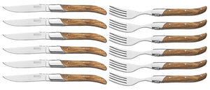 Set de couverts à steak Blackwell - Couteaux à steak - Laguiole - 12 pièces