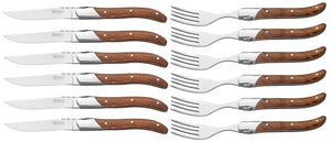 Set de couverts a steak Blackwell - Couteaux a steak - Laguiole - 12 pieces