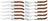 Set de couverts a steak Blackwell - Couteaux a steak - Laguiole - 12 pieces
